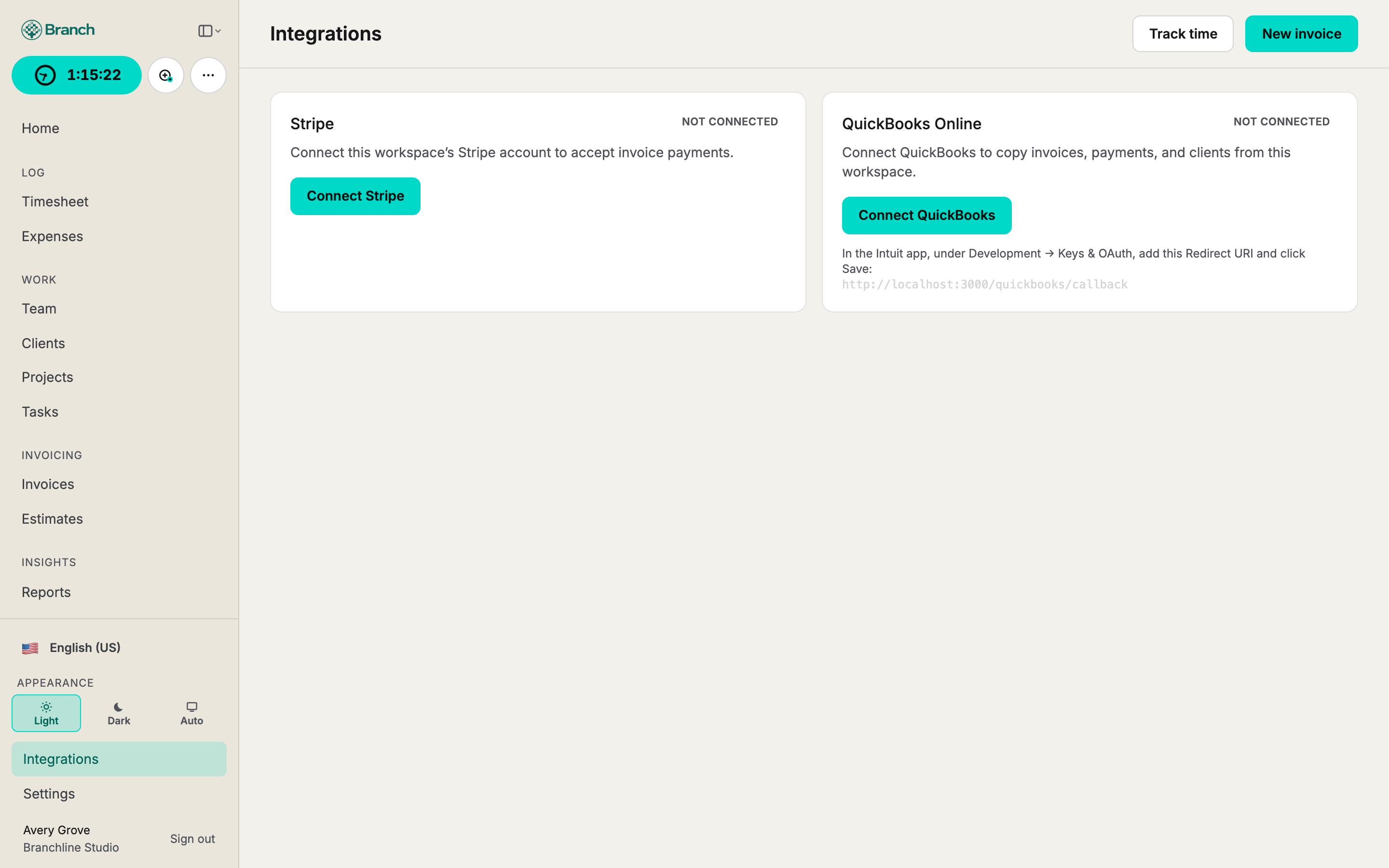 Integrations for QuickBooks Online and Stripe
